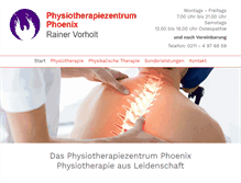 Tablet Screenshot of physio-phoenix.de